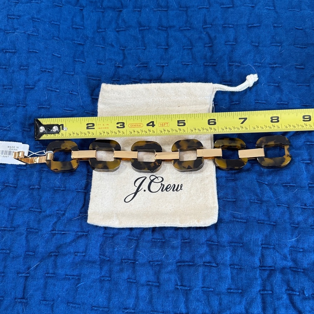 NWT J. Crew tortoise and gold bracelet.